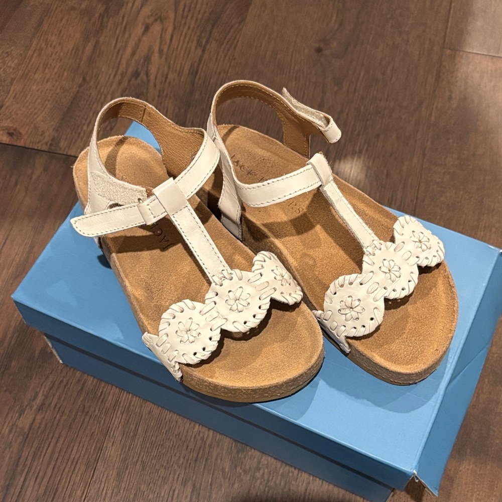 Jack Rogers White Kids Sandals, 2